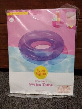 Sun Squad Inflatable Swim Tube - Purple 36" Diameter